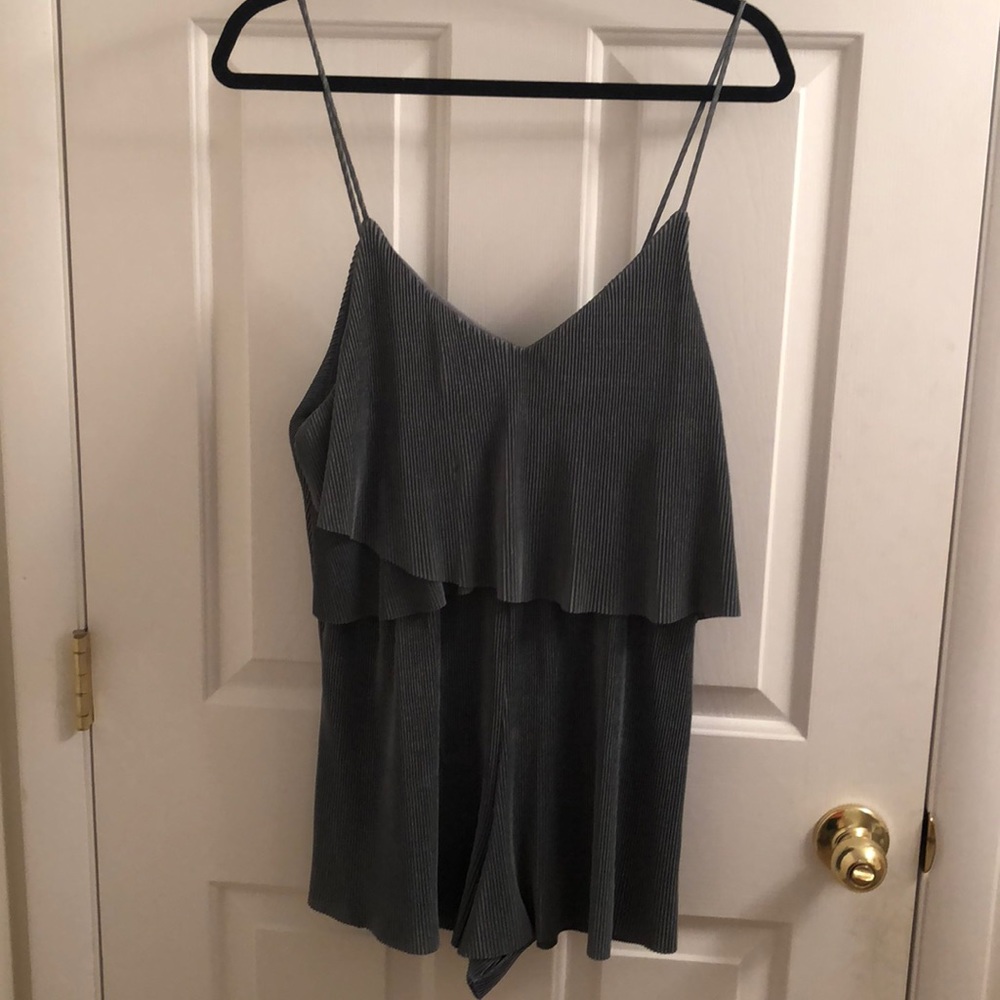 Teal Spaghetti Strap Romper